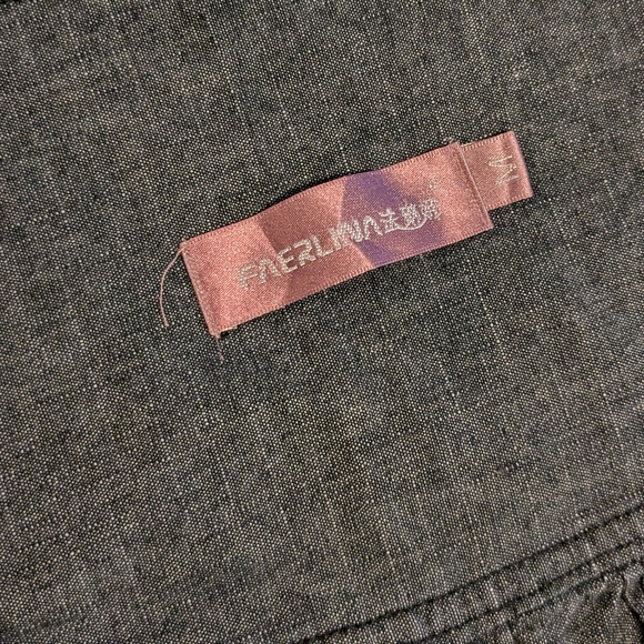 Funky Cool Y2K Denim Wrap Skirt Gray M S Fray Hem Midi A Line Circle Skirt Grey - Picture 7 of 10